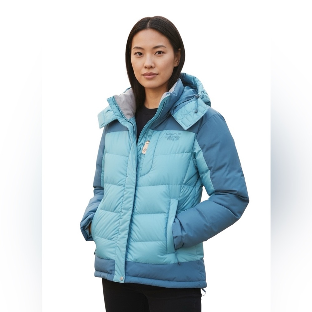MOUNTAIN HARDWEAR "CHILLWAVE" Blue DOWN JACKET Women’s XL